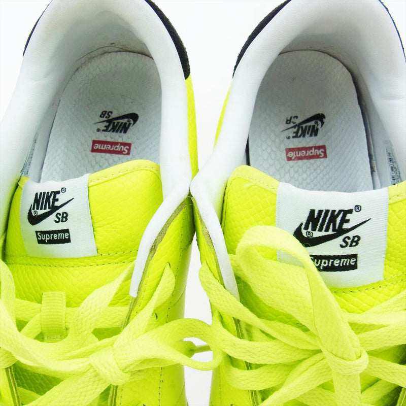 Supreme シュプリーム 13SS  556045-710  × NIKE SB TENNIS CLASSIC SUPREME VOLT ナイキ エスビー テニスクラシック ヴォルト ローカット スニーカー ライトグリーン系 28.5cm【中古】