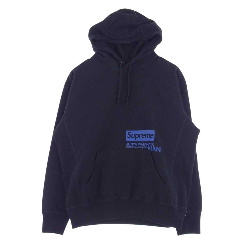 Supreme シュプリーム 21AW JUNYA WATANABE COMME des GARCONS MAN ジュンヤワタナベ コムデギャルソン Hooded Sweatshirt スウェット パーカー ブラック系 M【中古】