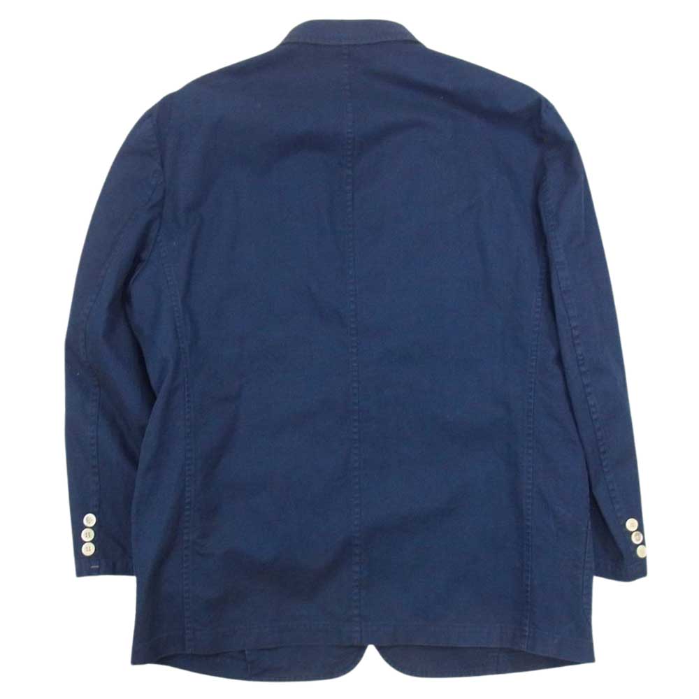 COMME des GARCONS HOMME コムデギャルソンオム AD1995 HJ-10035M 90s ヴィンテージ 砂加工 3ボタン コットン テーラード ジャケット ネイビー系 M【中古】