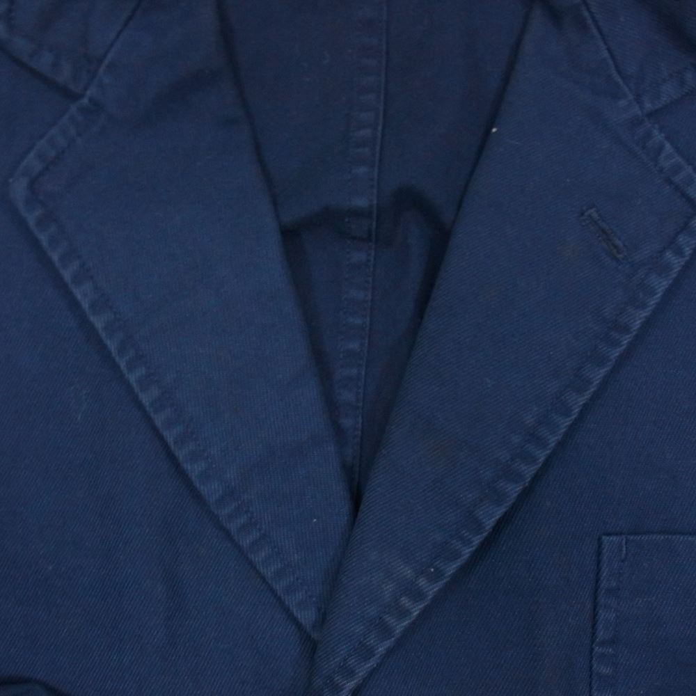 COMME des GARCONS HOMME コムデギャルソンオム AD1995 HJ-10035M 90s ヴィンテージ 砂加工 3ボタン コットン テーラード ジャケット ネイビー系 M【中古】