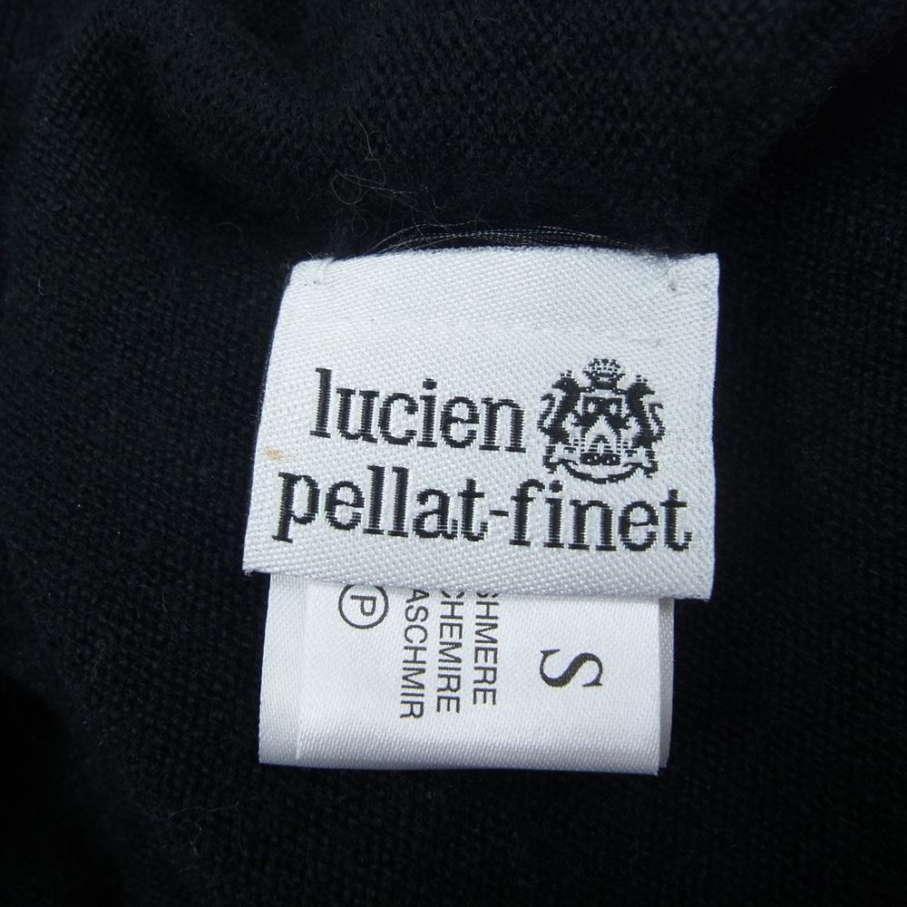 Lucien Pellat-Finet ルシアンペラフィネ カシミア ヘンプ ビーズ ロング カーディガン  ブラック系 S【中古】