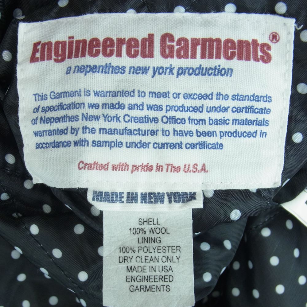 Engineered Garments エンジニアードガーメンツ USA製 ドット ウール リバーシブル ジャケット ブラック系 ホワイト系【中古】