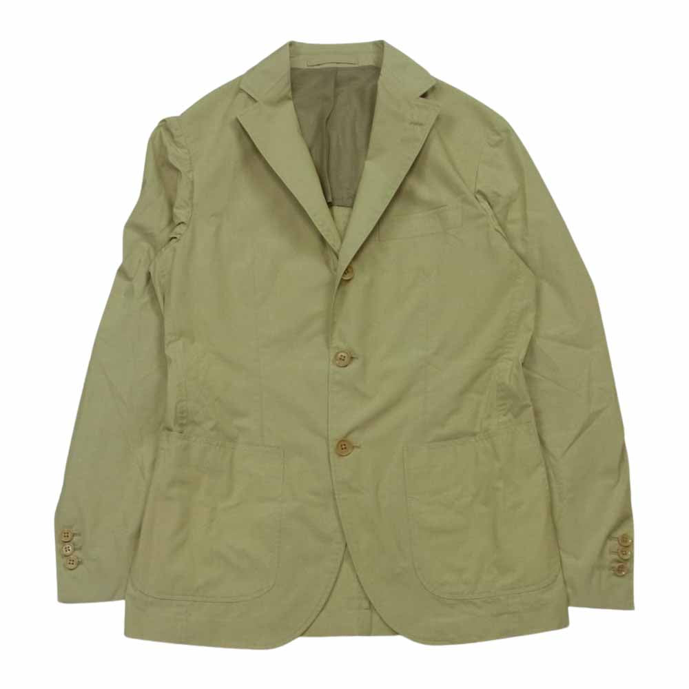 ブリッラ コットン テーラード スラックス パンツ セットアップ 日本製 ベージュ系 42【中古】