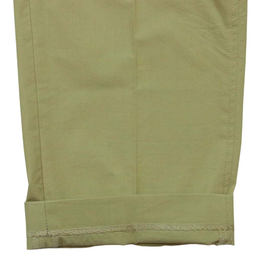 ブリッラ コットン テーラード スラックス パンツ セットアップ 日本製 ベージュ系 42【中古】