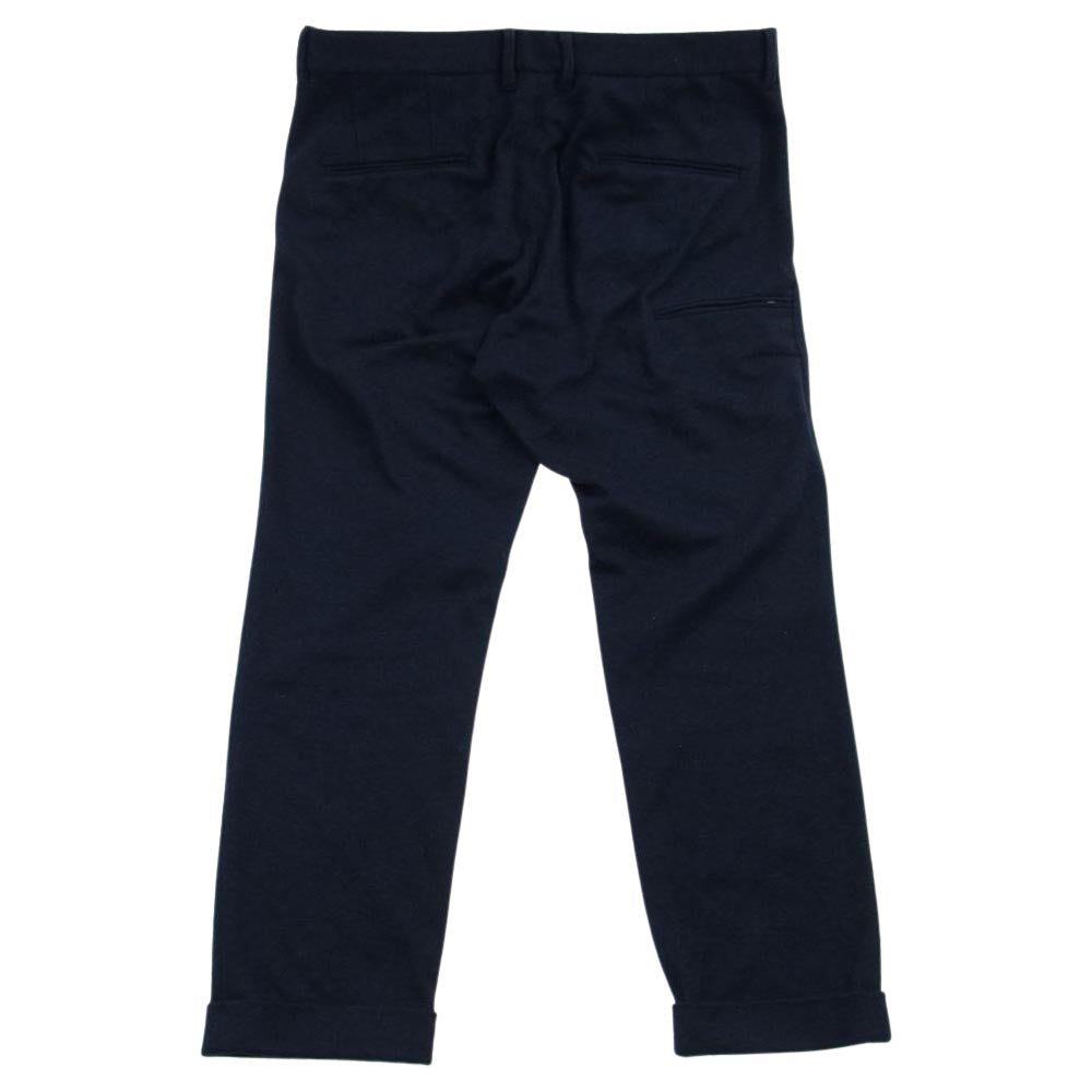 1piu1uguale3 ウノピュウノウグァーレトレ MRP477 WOL110 TRAVEL PANTS ストレッチ トラベル スラックス パンツ ダークネイビー系 内側：レッド系 VI【中古】