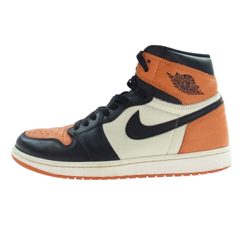 NIKE ナイキ 555088-005 Air Jordan 1 Retro High OG Shattered Backboard エアジョーダン1 レトロ ハイ OG シャッタード バックボード オレンジ系 ブラック系 29cm【美品】【中古】