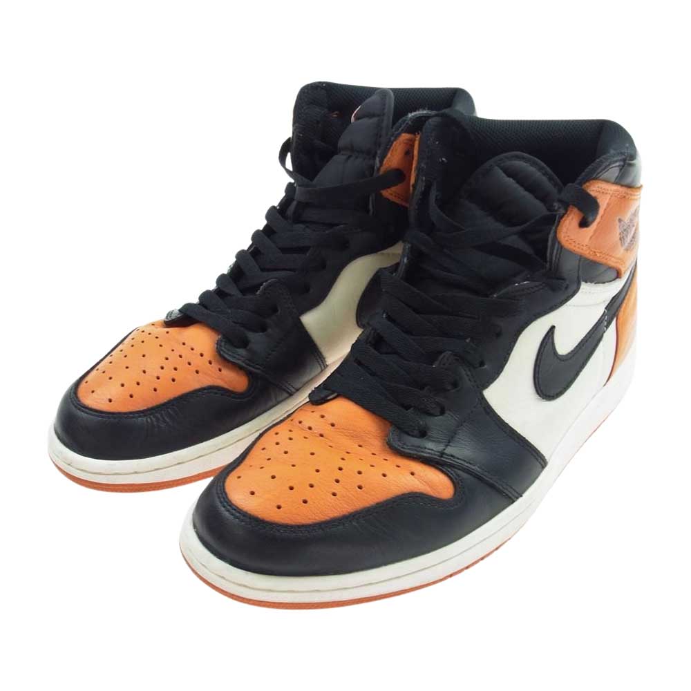 NIKE ナイキ 555088-005 Air Jordan 1 Retro High OG Shattered Backboard エアジョーダン1 レトロ ハイ OG シャッタード バックボード オレンジ系 ブラック系 29cm【美品】【中古】