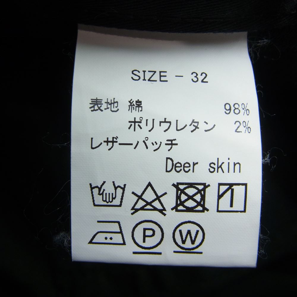 ノーヴェ  ストレッチ カットオフ デニム パンツ ブラック系 32【中古】