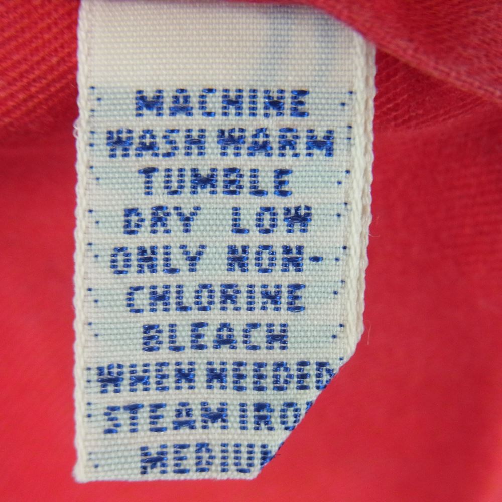 POLO RALPH LAUREN ポロ・ラルフローレン 90s コットン 長袖 ボタンダウン シャツ レッド系 M【中古】