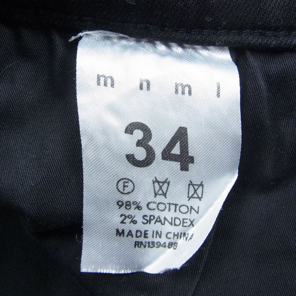 ミニマル ダメージ ブラック デニム パンツ ブラック系 34【中古】