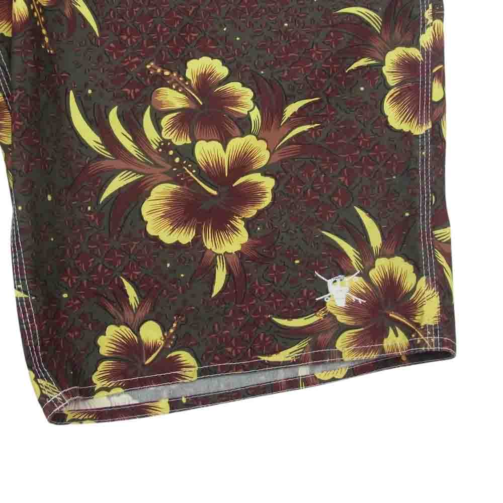 STUSSY ステューシー ハイビスカス スカル刺繍 カーゴ ショーツ ハーフパンツ マルチカラー系 34【中古】