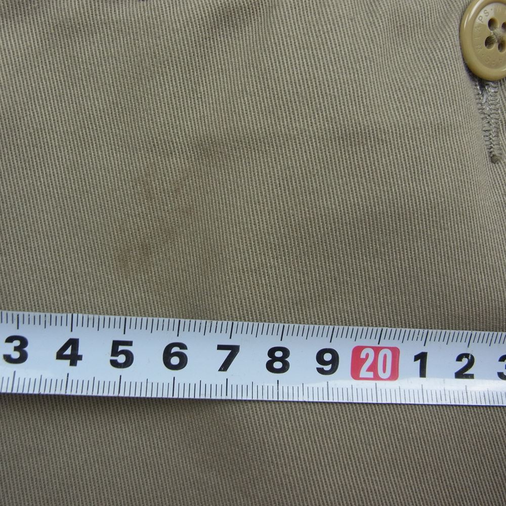 WTAPS ダブルタップス 19AW 192WVDT-PTM06 KHAKI TROUSERS COPO TWILL ツイル カーキ トラウザー チノパンツ ベージュ系 2【中古】