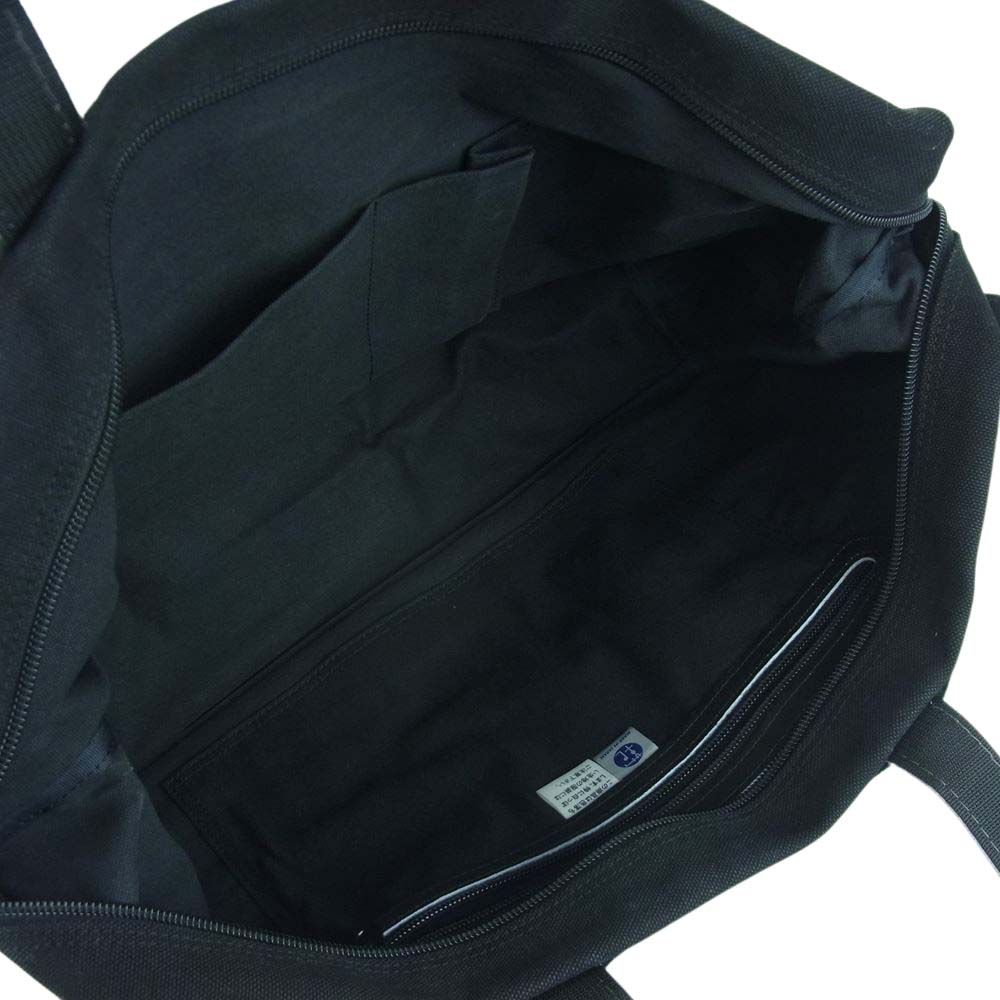 PORTER ポーター RIGBY レザー キャンバス トート バッグ 日本製 ブラック系【中古】