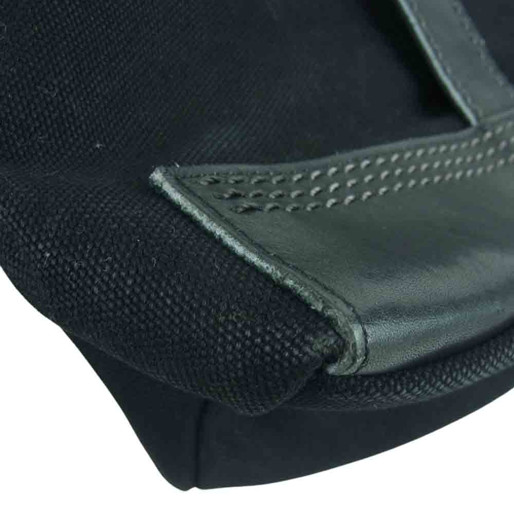 PORTER ポーター RIGBY レザー キャンバス トート バッグ 日本製 ブラック系【中古】