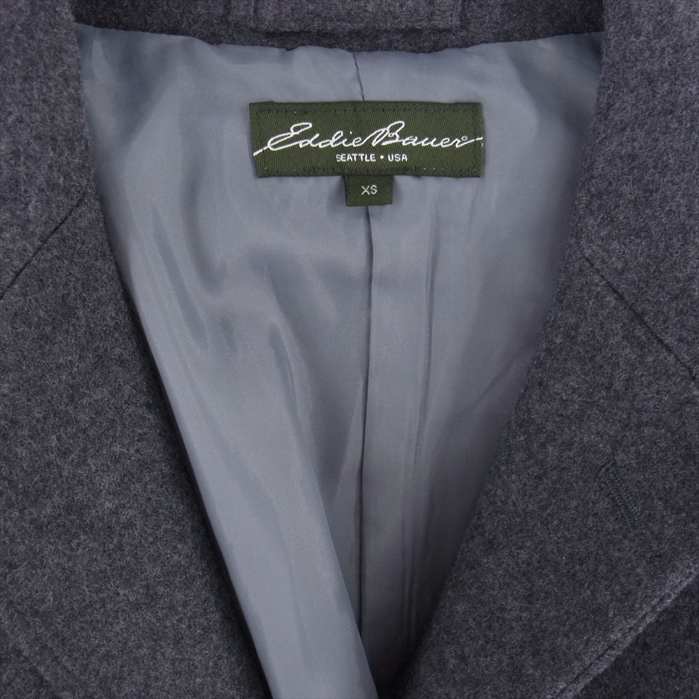 Eddie Bauer エディー・バウアー 3つ釦 ウール ブレザー ジャケット グレー系 XS【中古】