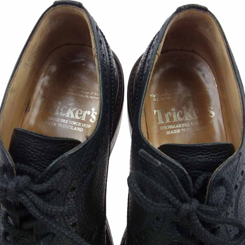 Tricker's トリッカーズ KESWICK  サドルシューズ  革靴 ウイングチップ ブラック系【中古】