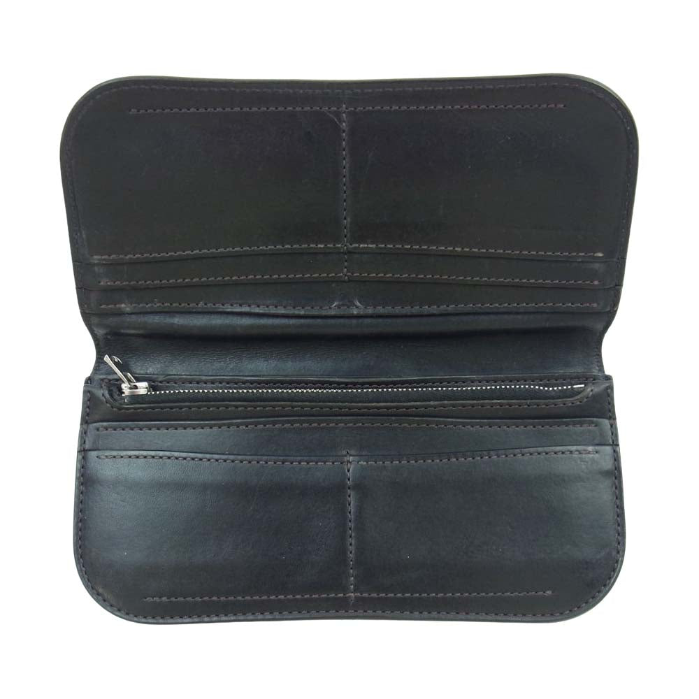 WILDSWANS ワイルドスワンズ BLISTER-L ブリスターL レザー ロング ウォレット ブラック系【中古】