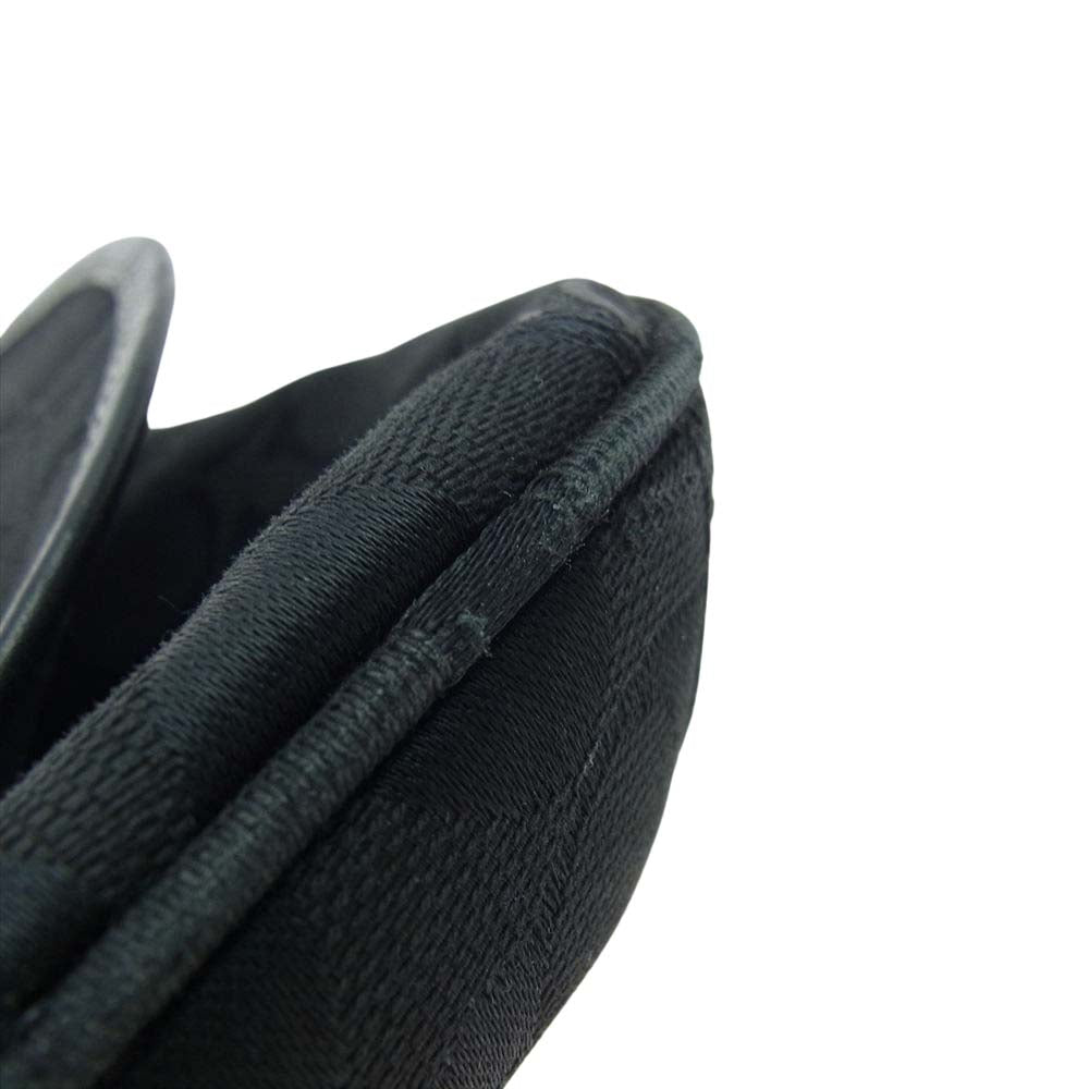 COACH コーチ 6842 シグネチャー レザーストラップ キャンバス ショルダーバッグ ブラック ブラック系【中古】