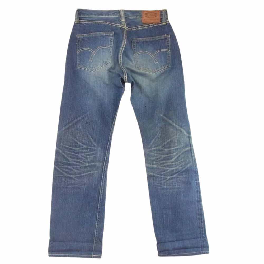 THE FLAT HEAD ザフラットヘッド 5005C USED加工 ストレート デニム パンツ インディゴブルー系 W29 L34【中古】