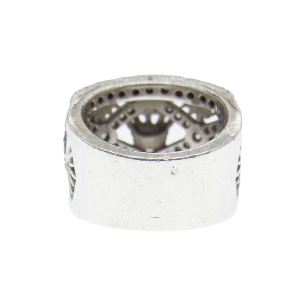 Justin Davis ジャスティンデイビス クラウン ストーン リング シルバー系 約11号【中古】