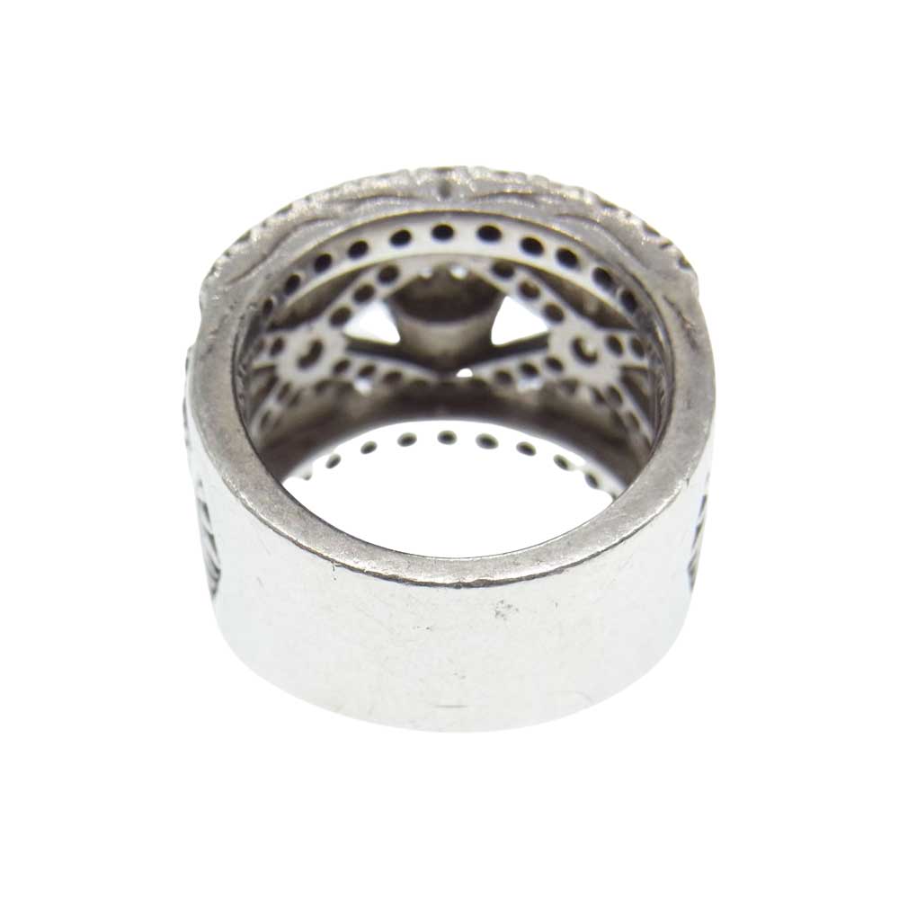 Justin Davis ジャスティンデイビス クラウン ストーン リング シルバー系 約11号【中古】