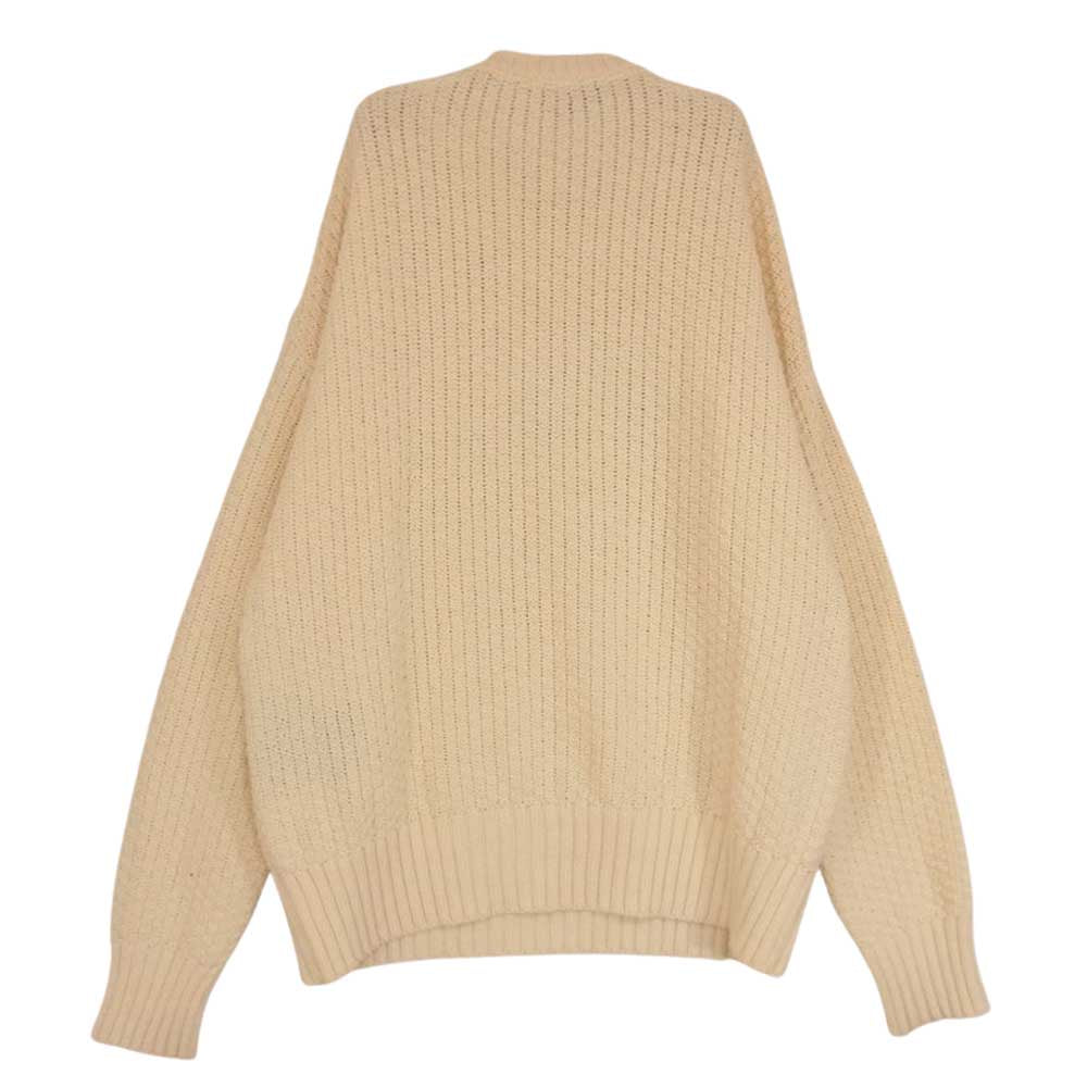 アミアレクサンドレマテュッシ A19K003 Oversize crewneck sweater クルーネック ニット オフホワイト系 S【中古】