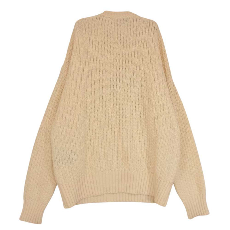 アミアレクサンドレマテュッシ A19K003 Oversize crewneck sweater クルーネック ニット  オフホワイト系 S【中古】