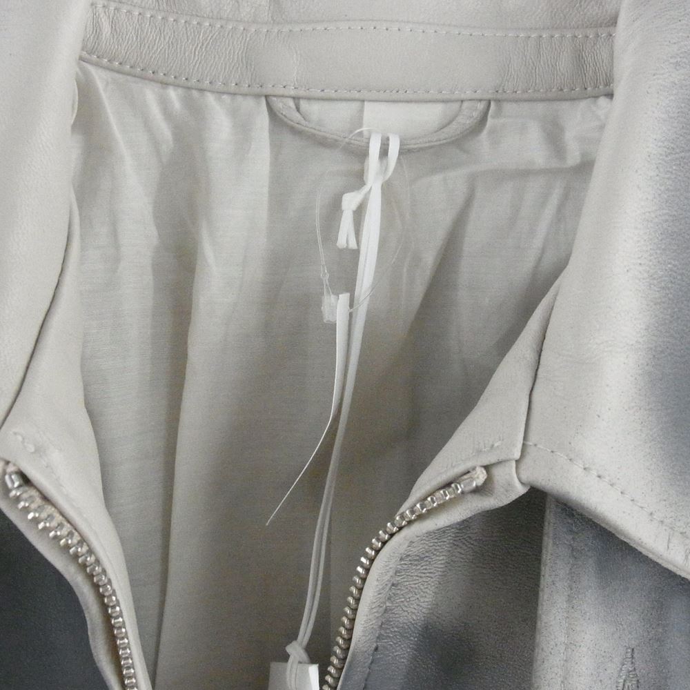 ヨーク 23SS YK23SS0456B-WM 吾亦紅 ワレモコウ GARDEN ガーデン 別注 GOAT LEATHER ZIP BLOUSON SP ゴートレザー ブルゾン グレー系 2【中古】