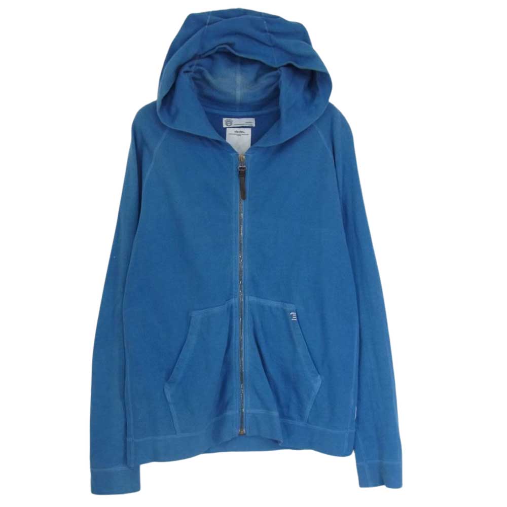 VISVIM ビズビム 12SS 0112105010021 INDIGO HOODIE F.Z. GIZAインディゴ フーディ ジップ パーカー ブルー系 2【中古】