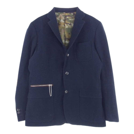 SOPHNET. ソフネット SOPH-134006 BRITISH TWEED 3 BUTTON JACKET ブリティッシュ ツイード 3B ジャケット ダークネイビー系 M【中古】