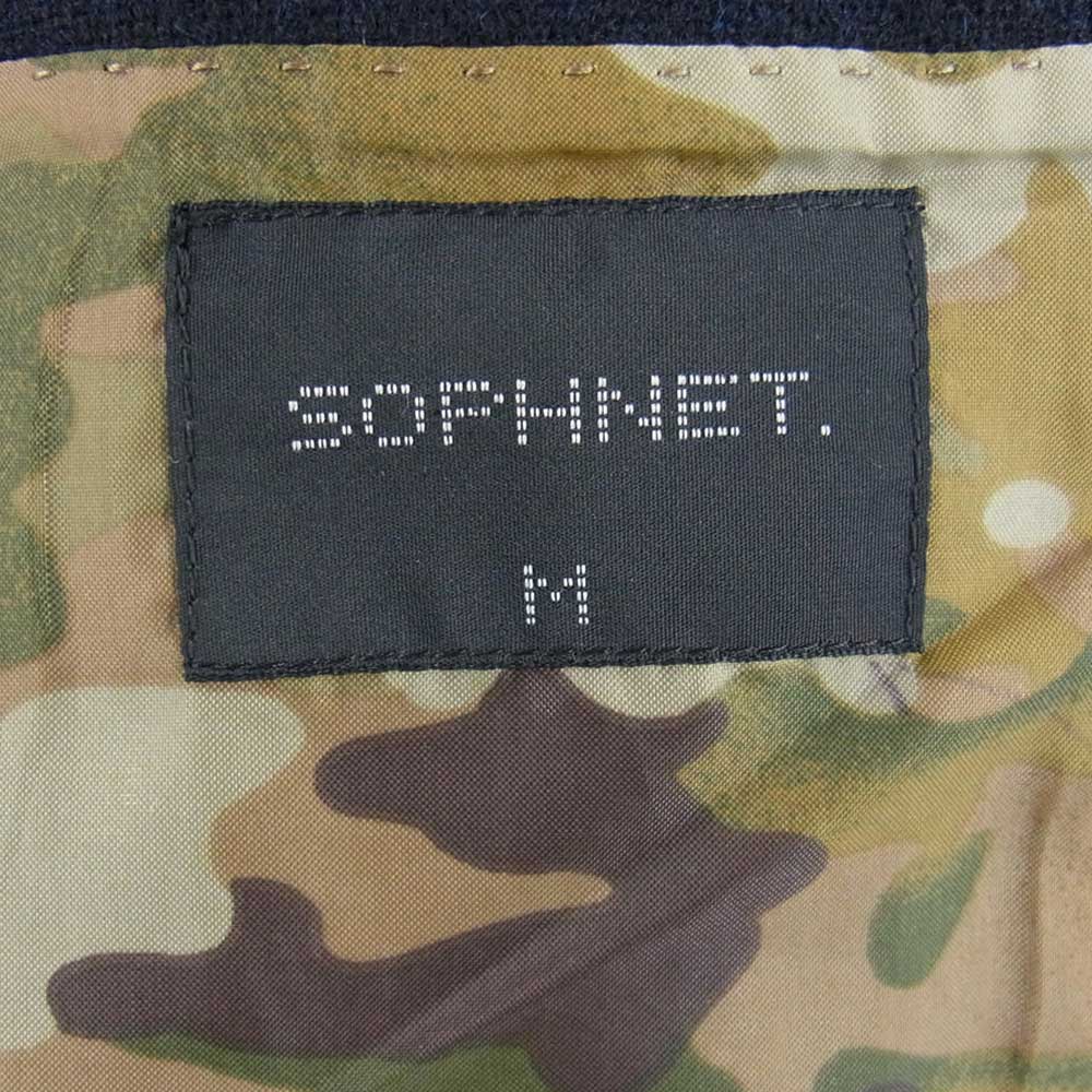 SOPHNET. ソフネット SOPH-134006 BRITISH TWEED 3 BUTTON JACKET ブリティッシュ ツイード 3B ジャケット ダークネイビー系 M【中古】
