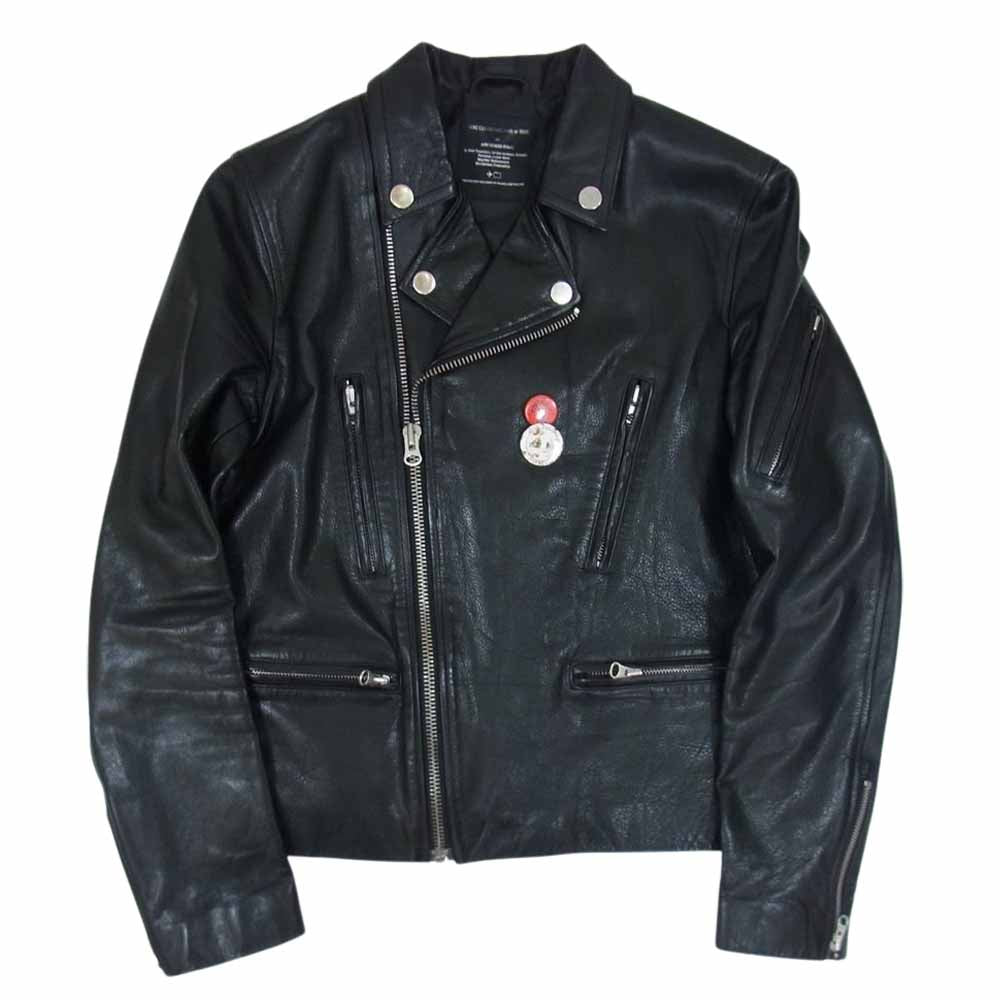 アートカムズファースト AVEC CES FRERES バックペイント ダブルライダース ジャケット ブラック系 サイズ表記無【中古】