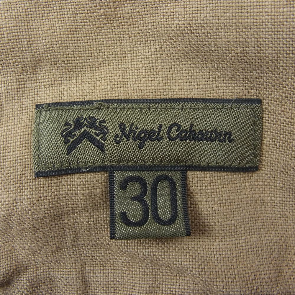 Nigel Cabourn ナイジェルケーボン 80340050014 リネン パンツ ベージュ系 30【中古】
