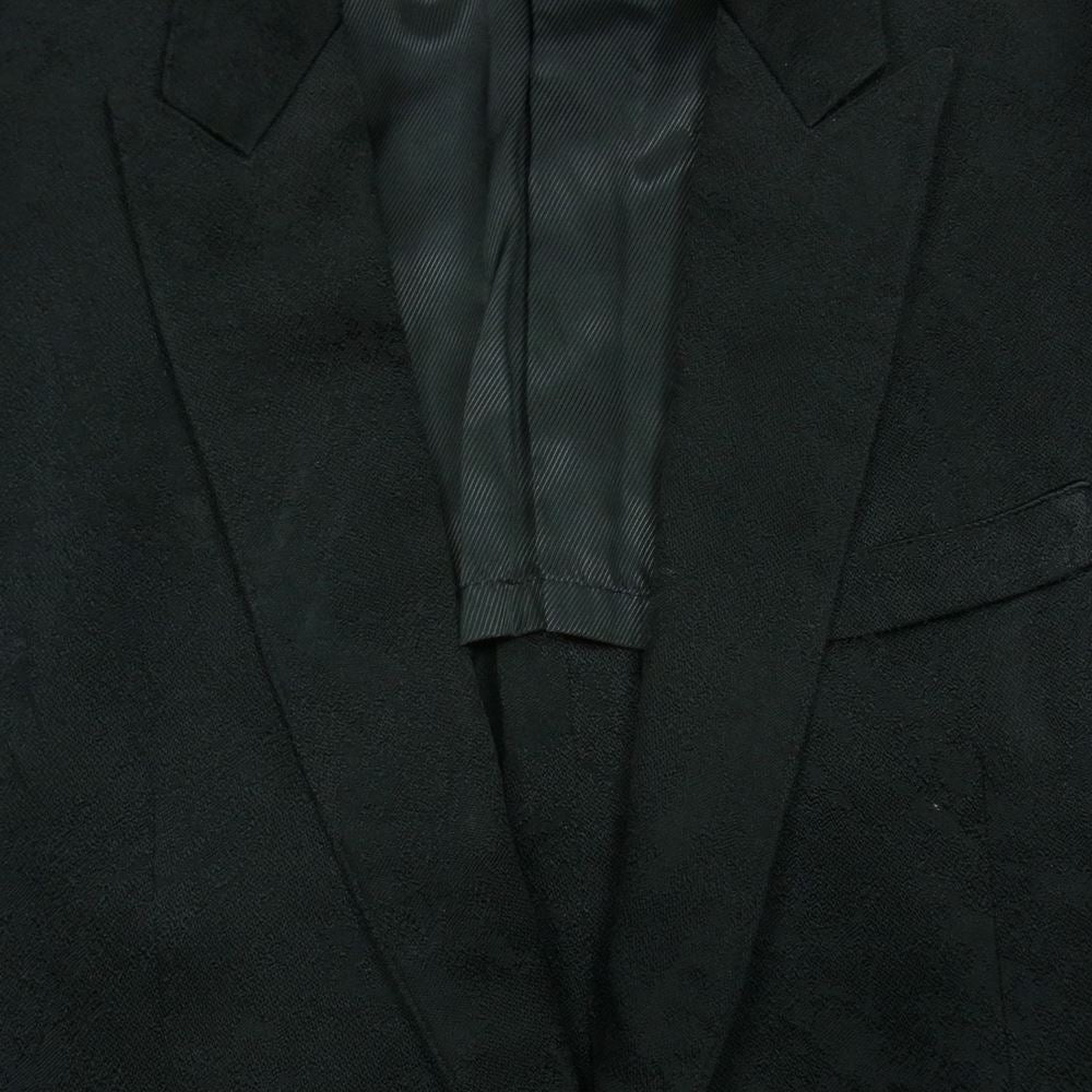 TORNADO MART トルネードマート TJK-5102 ジャカート テーラード ジャケット スーツ 総柄 中国製 ブラック系 19 L【中古】