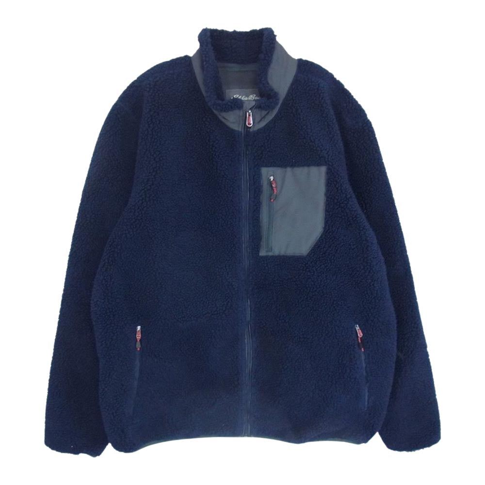 Eddie Bauer エディー・バウアー フリース ジャケット ネイビー系 XL【中古】