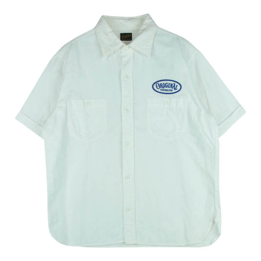 TENDERLOIN テンダーロイン T-G.S SHT PIQUE ピケ 半袖 ワーク シャツ コットン 日本製 ホワイト系 S【中古】