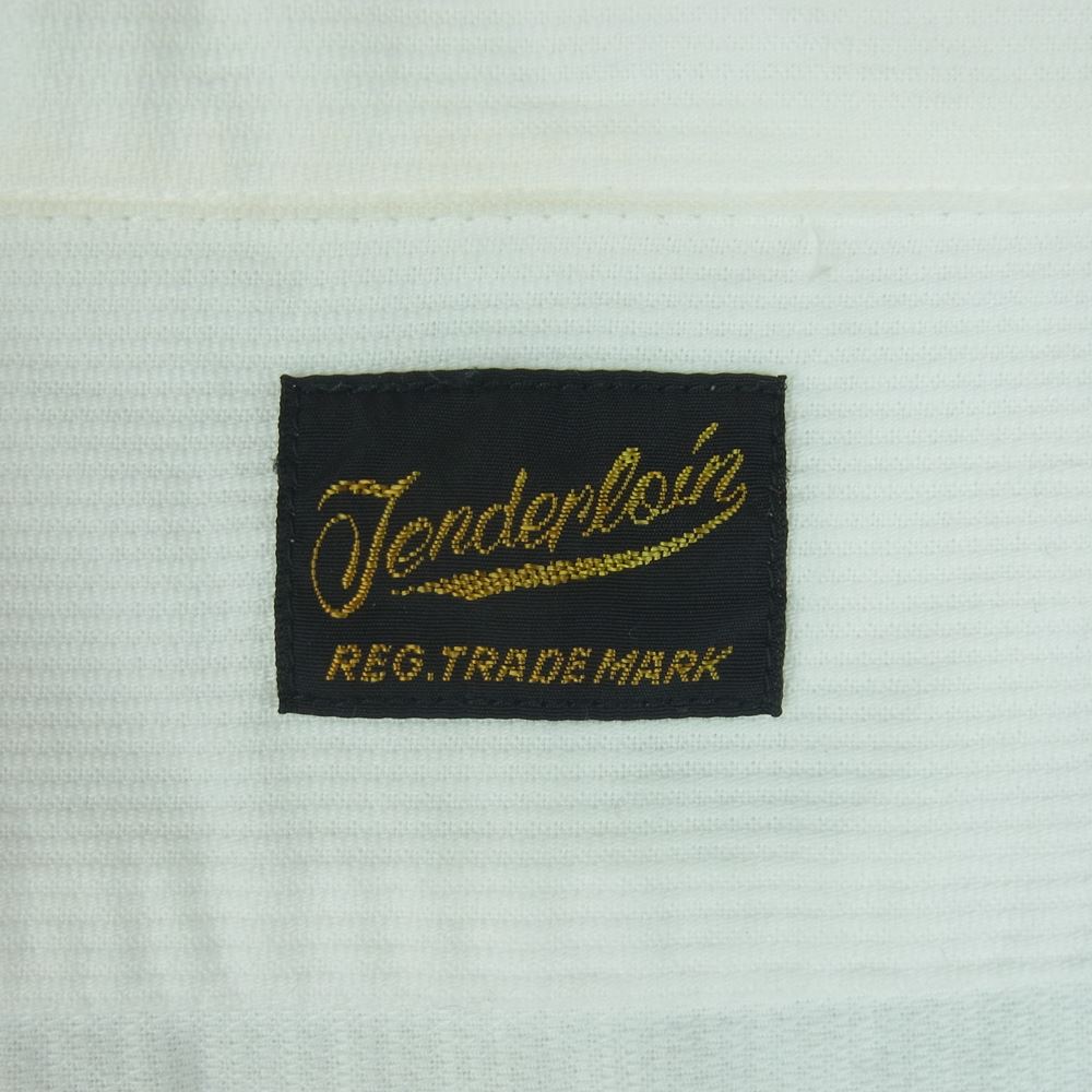 TENDERLOIN テンダーロイン T-G.S SHT PIQUE ピケ 半袖 ワーク シャツ コットン 日本製 ホワイト系 S【中古】