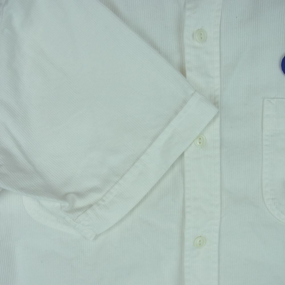 TENDERLOIN テンダーロイン T-G.S SHT PIQUE ピケ 半袖 ワーク シャツ コットン 日本製 ホワイト系 S【中古】