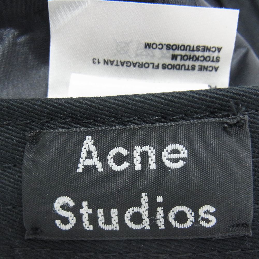 ACNE STUDIOS アクネストゥディオズ フェイスパッチ キャップ  ダークネイビー系 59cm【中古】