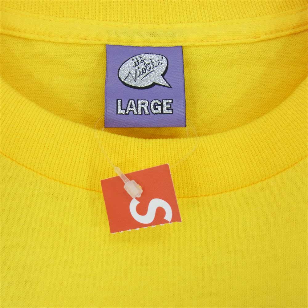 ヴァイオレット STRAIGHT FACE TEE  イエロー系 L【極上美品】【中古】