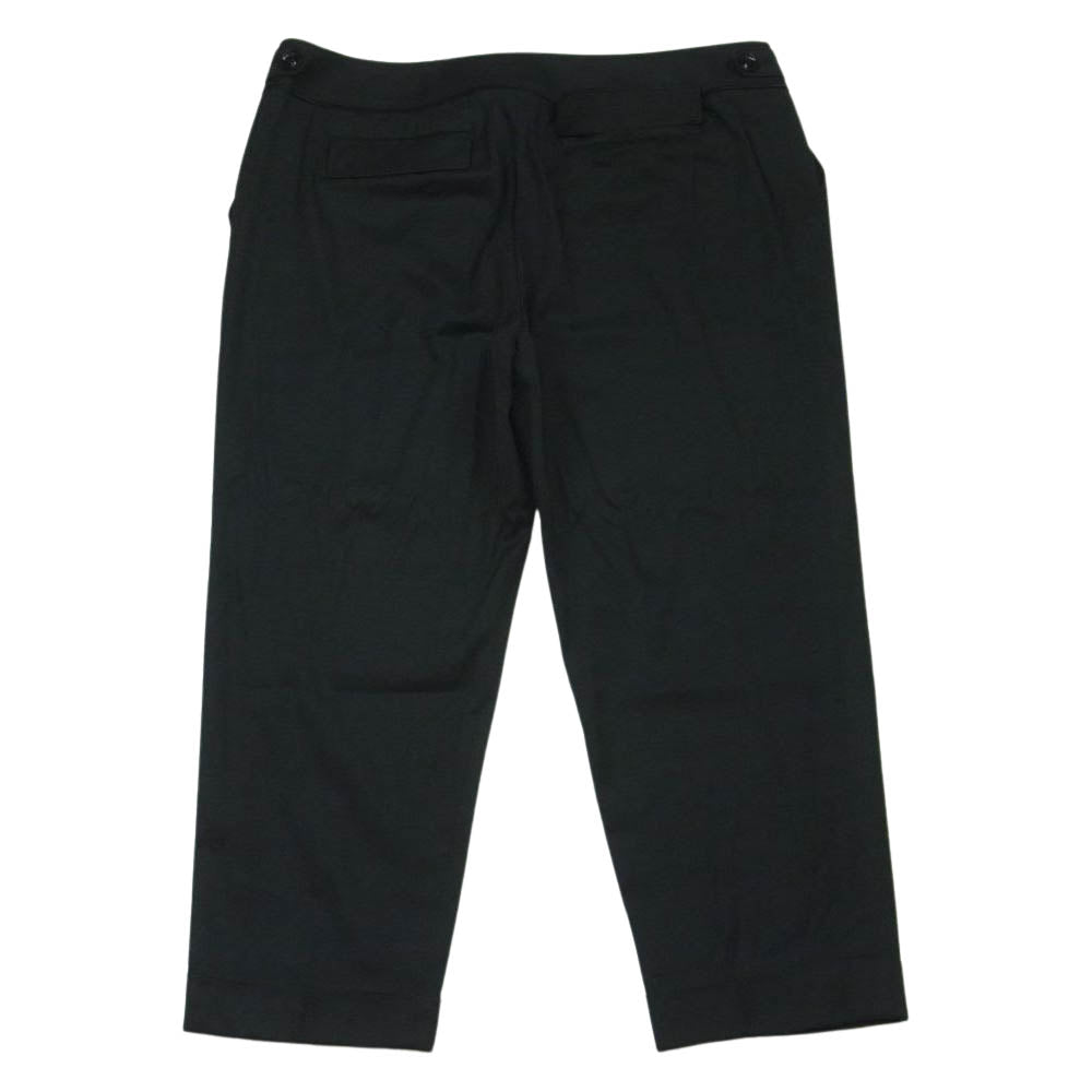BURBERRY LONDON バーバリー ロンドン FQB74-295-09 クロップド テーパードパンツ ロールアップ パンツ ブラック系 44【中古】
