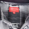 Supreme シュプリーム 20AW  Hooded Shadow plaid Shirts フード付き ネル 長袖シャツ グレー系 S【中古】
