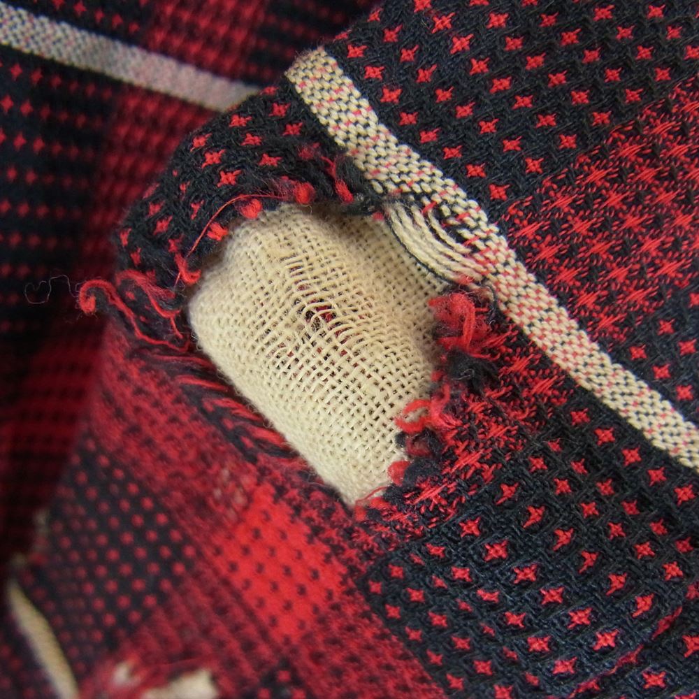 クランブルック 60s オープン カラー チェック シャツ レッド系 M【中古】