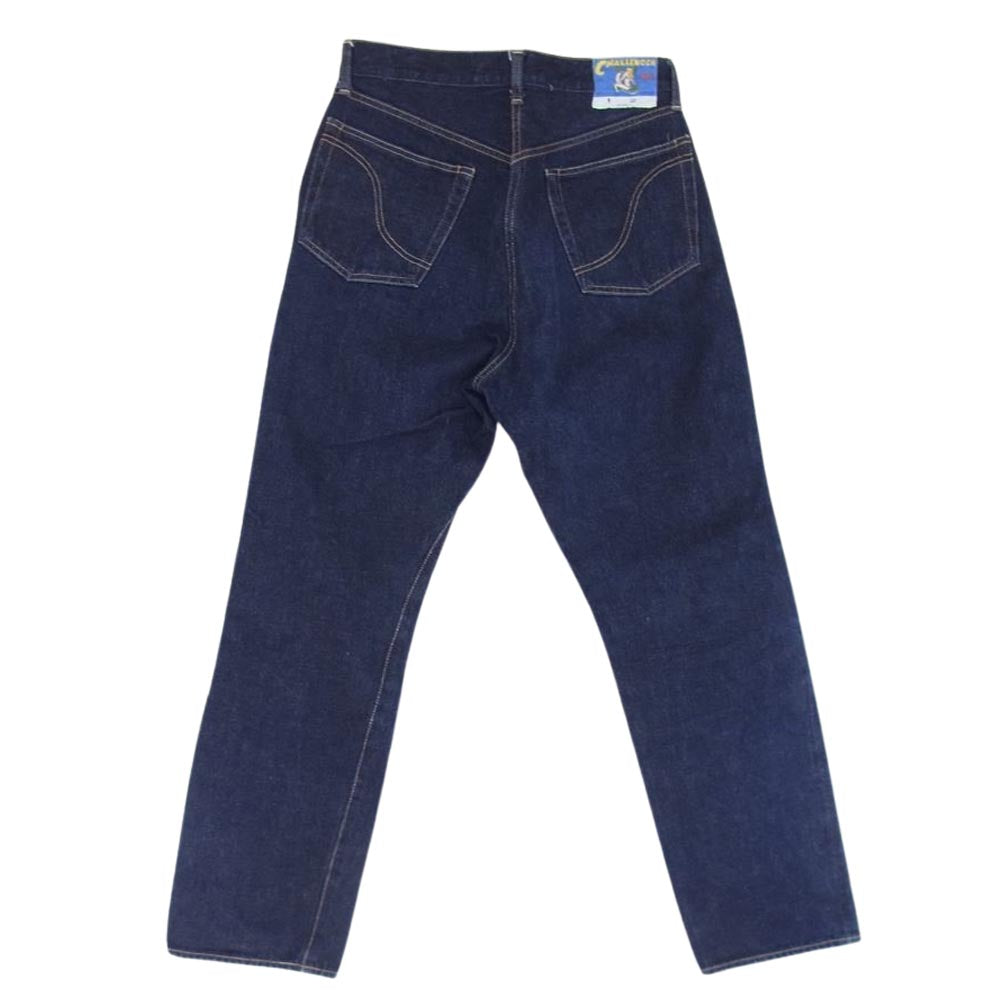 CHALLENGER チャレンジャー 21AW CLG-PT021-007 WIDE DENIM PANTS セルビッチ ワイド デニムパンツ ジーンズ インディゴブルー系 S【中古】