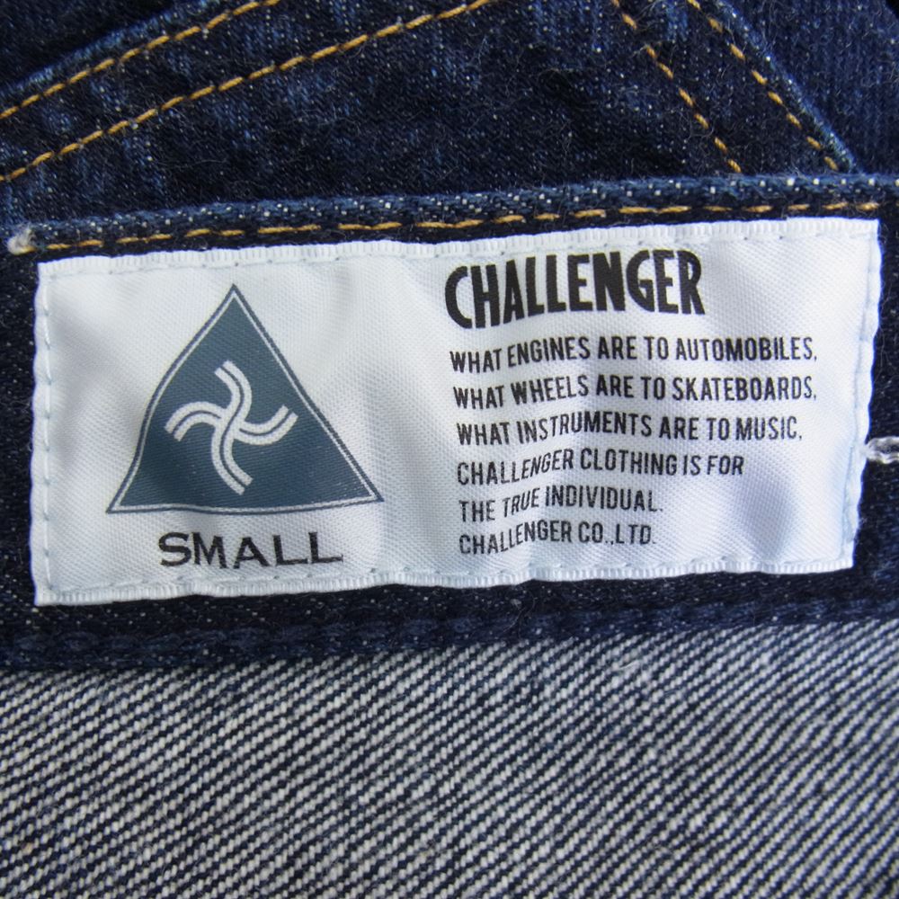 CHALLENGER チャレンジャー 21AW CLG-PT021-007 WIDE DENIM PANTS セルビッチ ワイド デニムパンツ ジーンズ インディゴブルー系 S【中古】
