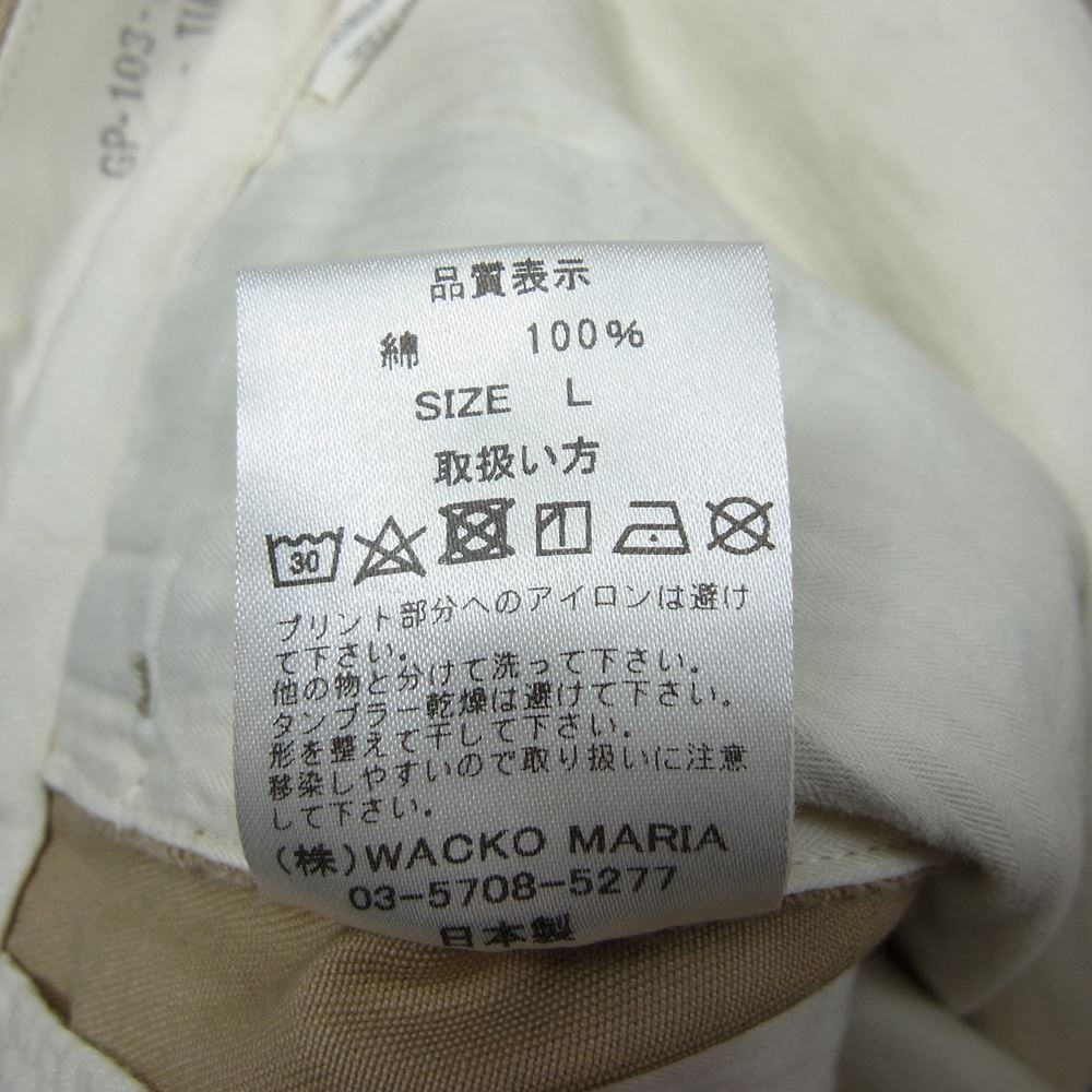 WACKO MARIA ワコマリア GP-103 BLANK LINE CHINO TROUSERS TYPE-2