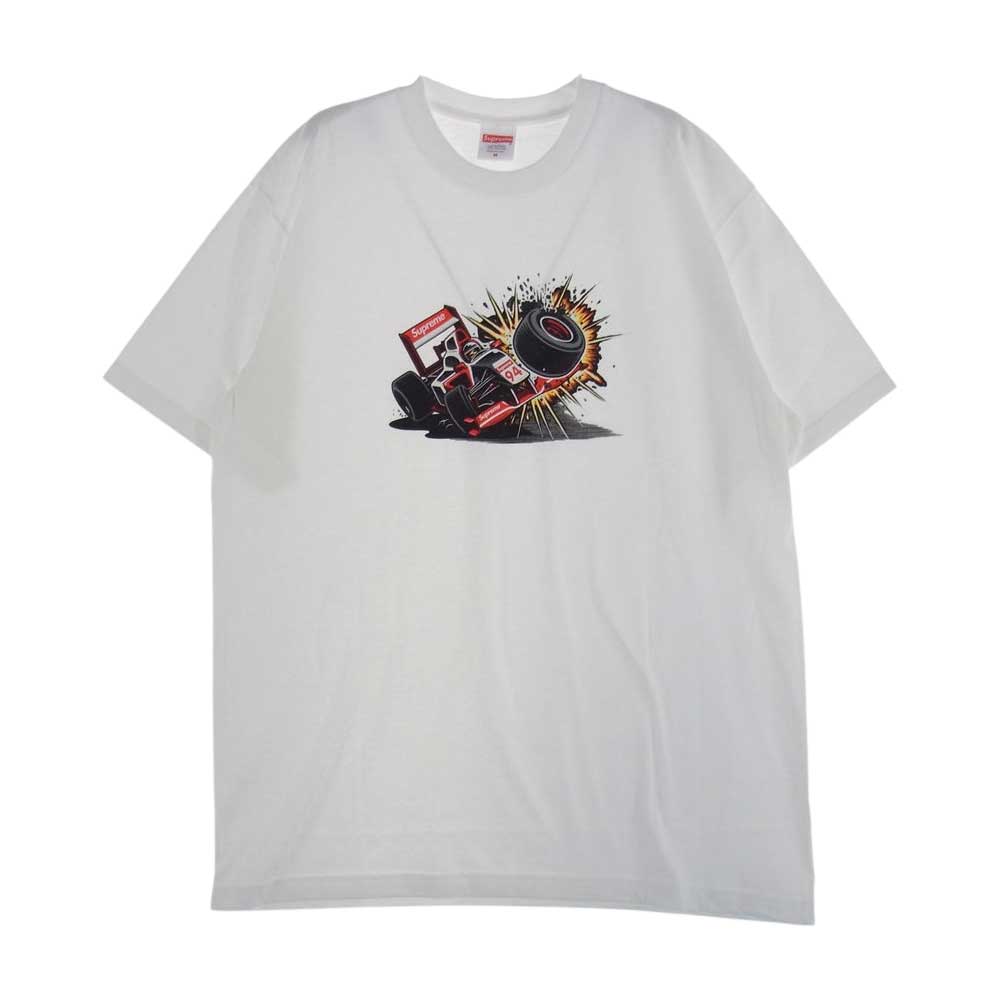 Supreme シュプリーム 21AW  Crash Tee クラッシュプリント 半袖 Tシャツ  ホワイト系 M【新古品】【未使用】【中古】