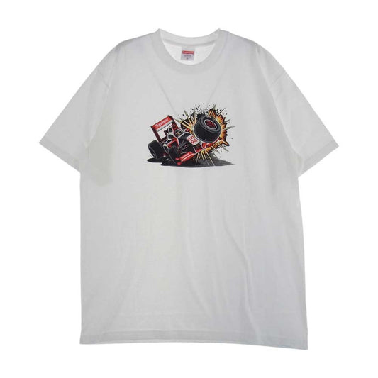 Supreme シュプリーム 21AW  Crash Tee クラッシュプリント 半袖 Tシャツ  ホワイト系 M【新古品】【未使用】【中古】