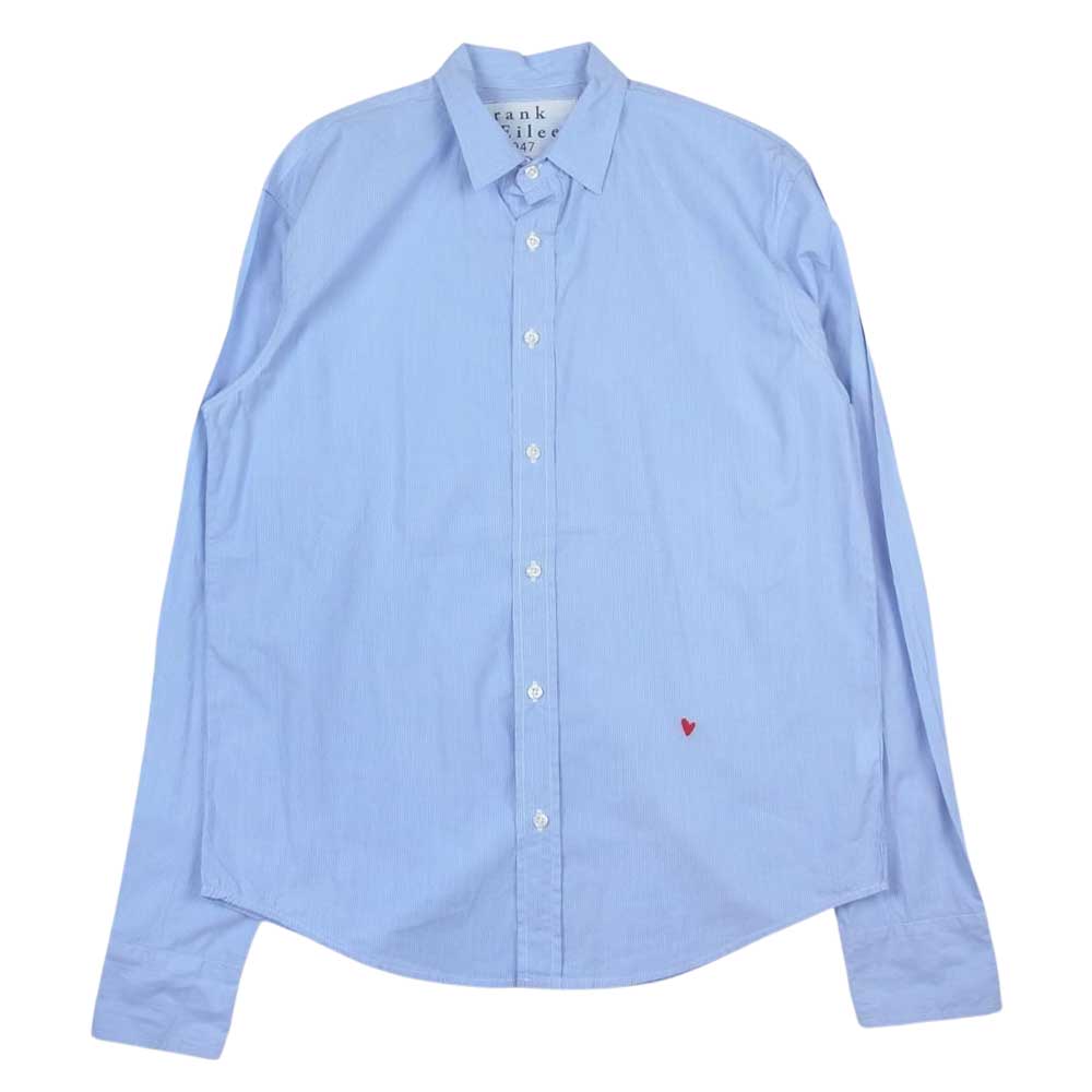 フランクアンドアイリーン ハート刺繍 ストライプ コットン 長袖