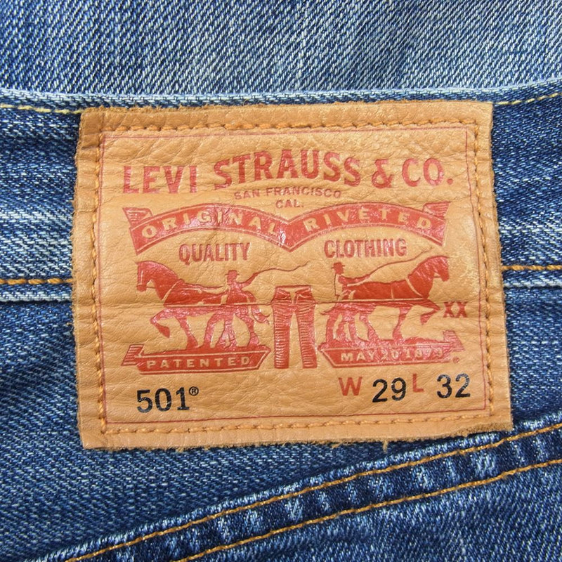 Levi's リーバイス 00501-1169 501 ボタンフライ ストレート デニム パンツ インディゴブルー系 29【中古】